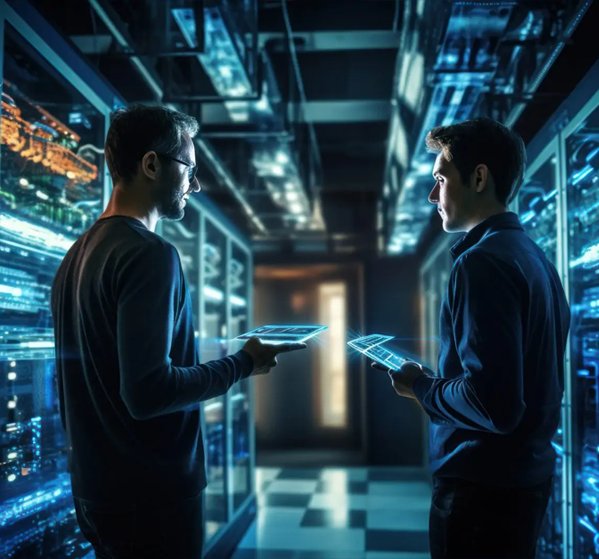 Equipe Hi-Com em data center